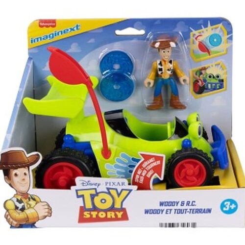 Fisher Price Imaginext Woody y el coche radiocontrol Toy Story JKW22