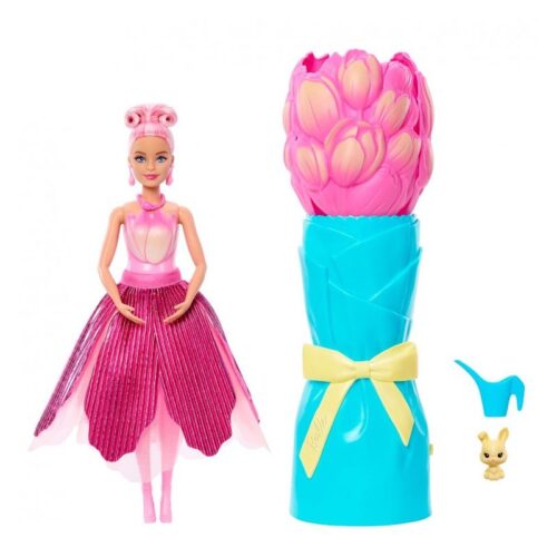 Mattel Muñeca Barbie Petal Pop tulipán rosa JMF57