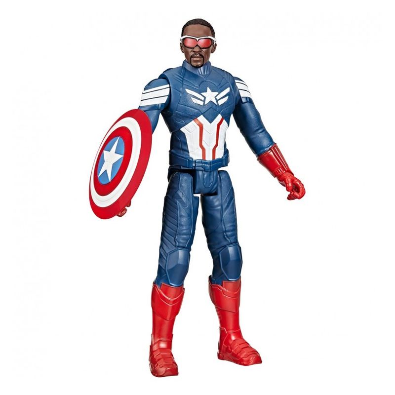 Hasbro Figura Capitán América Titan Hero gafas rojas 30cm F9276
