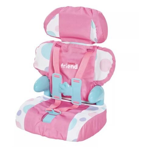 Silla para coche de muñecas Happy Friends rosa 504390