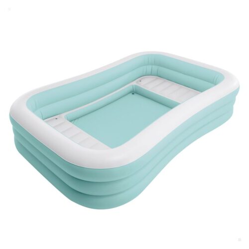 Intex piscina hinchable con asientos 264x165x56cm verde agua 58497