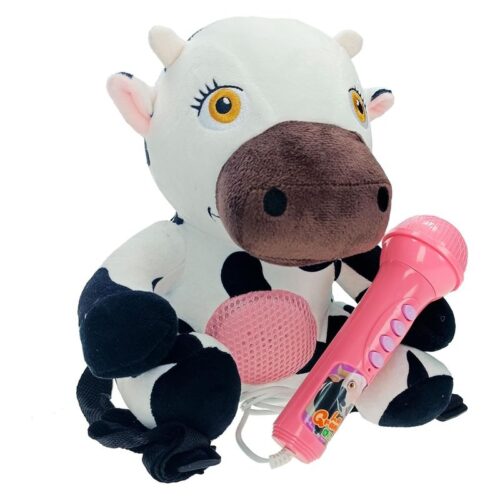Claudio Reig peluche Vaca Lola con micrófono La Granja de Zenón 4936