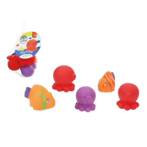 Colorbaby Set de cinco animales marinos de baño 5cm 34002