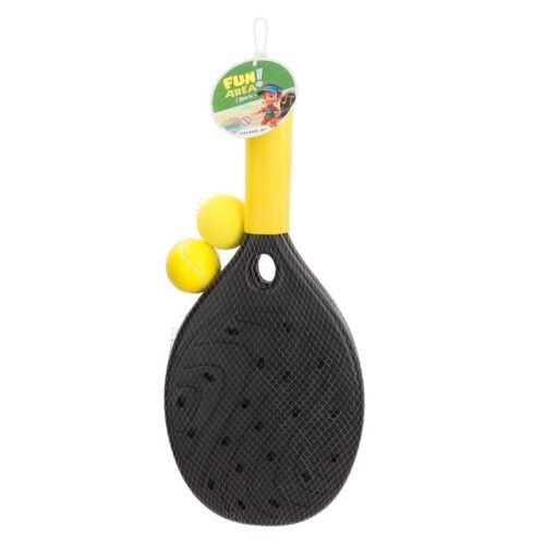 Colorbaby Set de raquetas de pádel para playa Fun Area con dos pelotas 39100