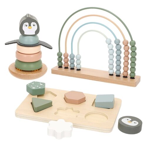 Colorbaby Set de juegos de madera Woomax para bebés 39251