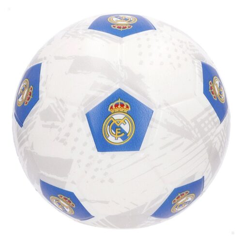 Colorbaby Pelota blandita Real Madrid blanca y azul 12cm 77873