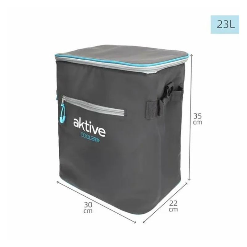 Nevera portátil con aislamiento térmico 23 litros con doble asa 80371 - Imagen 2