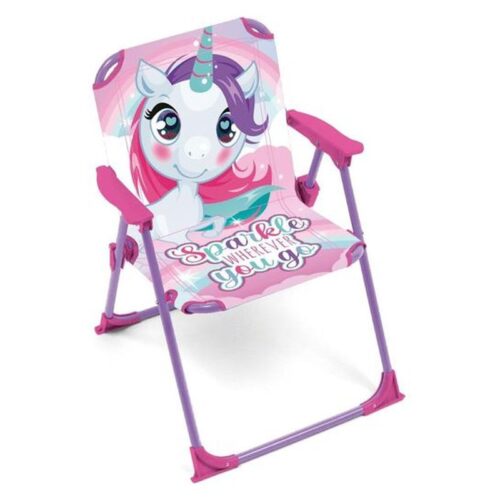 Silla infantil plegable Unicornio Arditex rosa ZK16157