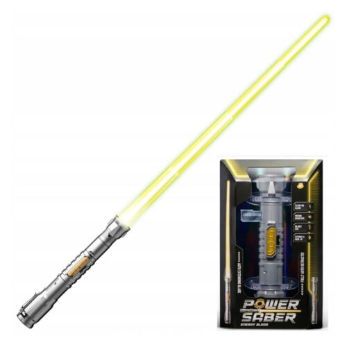 Bandai Power Saber Sable Láser Amarillo luminoso extensible 32186