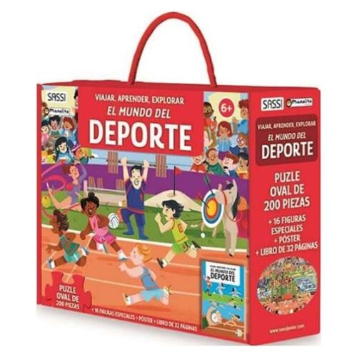 Set Libro + Puzzle viaja, conoce y explora el mundo del deporte 100 35915
