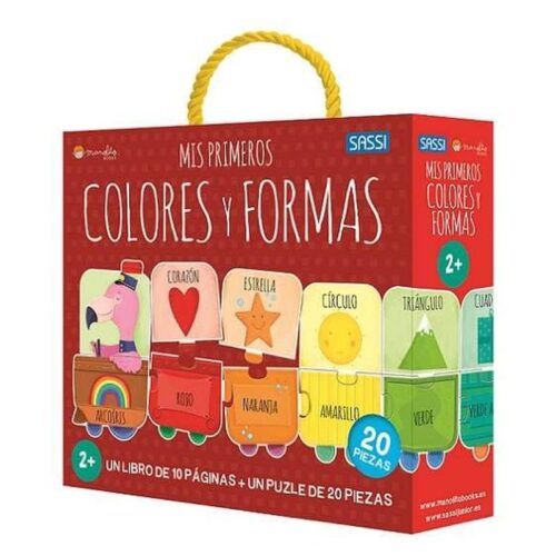 Libro + Puzzle 100 piezas Mis primeros colores y formas Manolito Books 09521