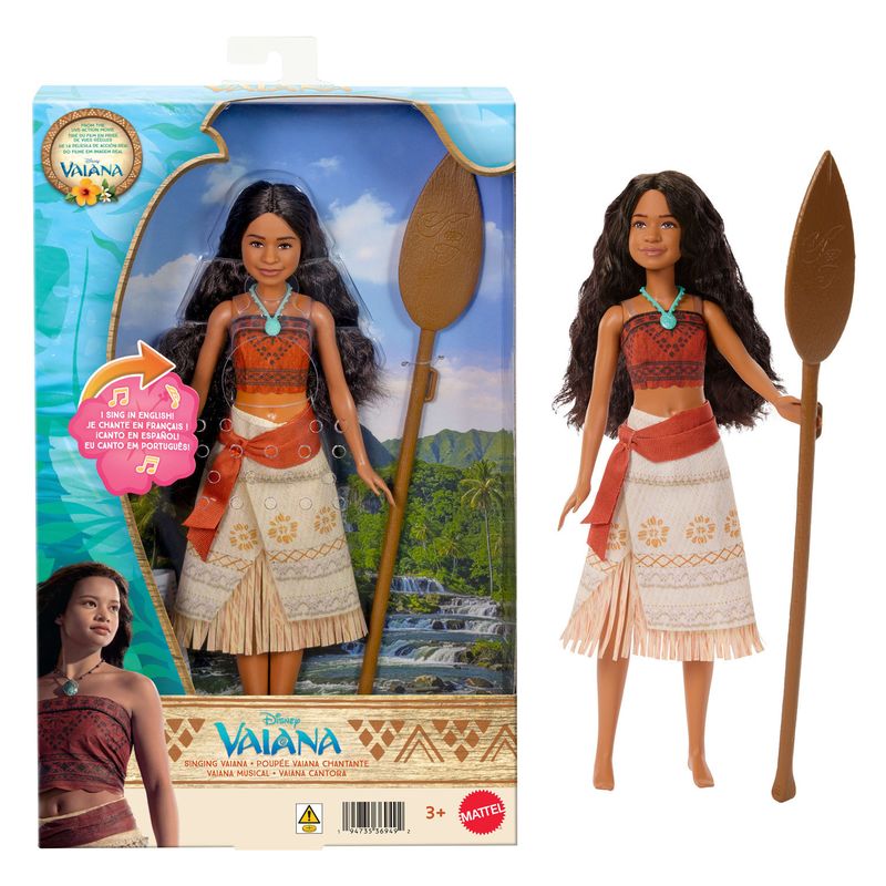 Mattel muñeca cantarina Vaiana canción 'Qué hay más allá' JLV17