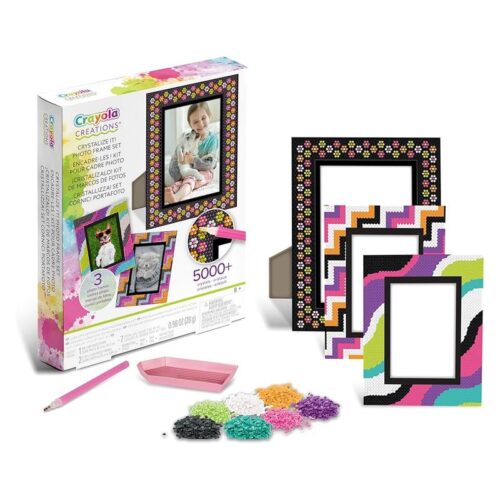 Kit de marcos de fotos personalizables con brillantes Crayola 04-2916