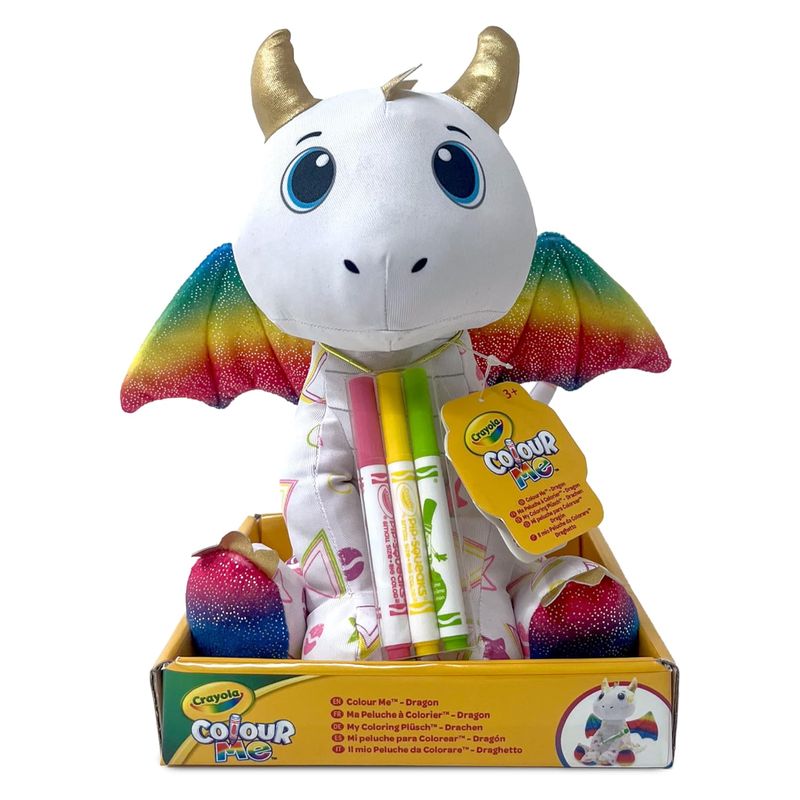 Peluche para colorear Colour Me Plush Dragón Crayola 213213