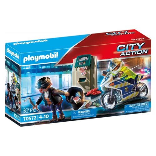 Playmobil 70572 policía y ladrón con cajero automático
