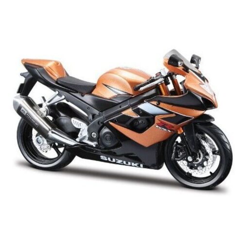 Moto coleccinable de juguete Suzuki GSX-R1000 Gold Metallic escala 1:12 Maisto 78006-SUZUKIGSX