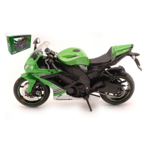Moto coleccinable de juguete Kawasaki Ninja Zx 10r Verde escala 1:12 Maisto 78006-KAWASAKINI