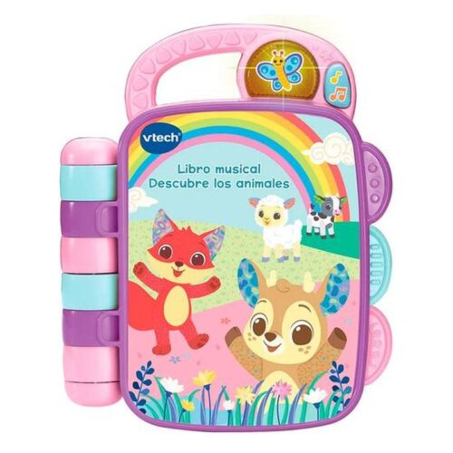 VTech libro musical rosa descubre los animales 80-567857