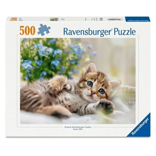 Ravensburger Puzzle Gatito con un ramo de dulzura 500 piezas 12001904