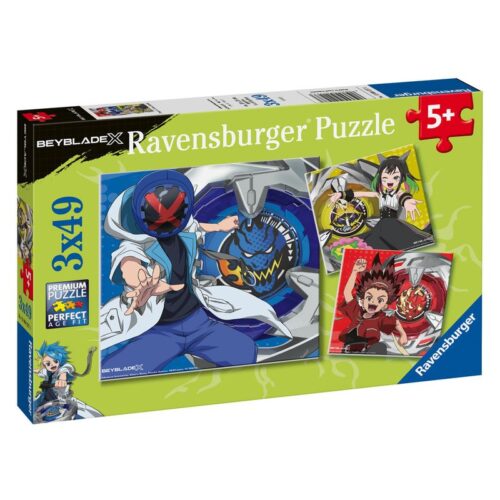 Ravensburger Puzzle 3×49 piezas Beyblade 2D 12004227