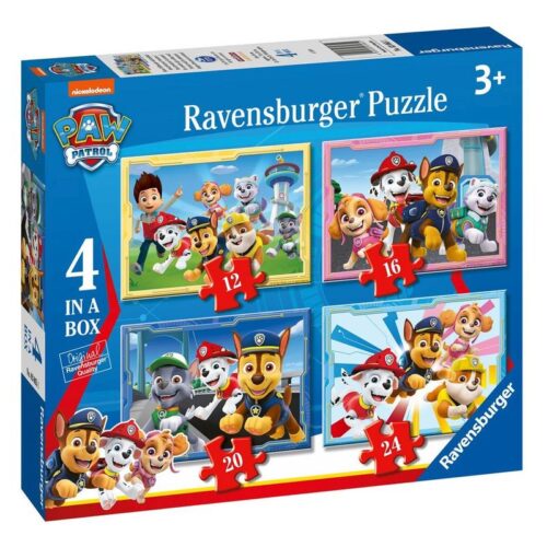 Ravensburger Puzzle infantil 4 in a box La Patrulla Canina 3065