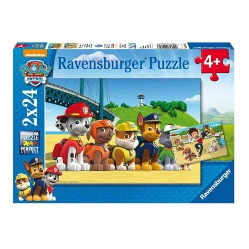 Ravensburger Puzzle infantil 2×24 piezas La Patrulla Canina 9064
