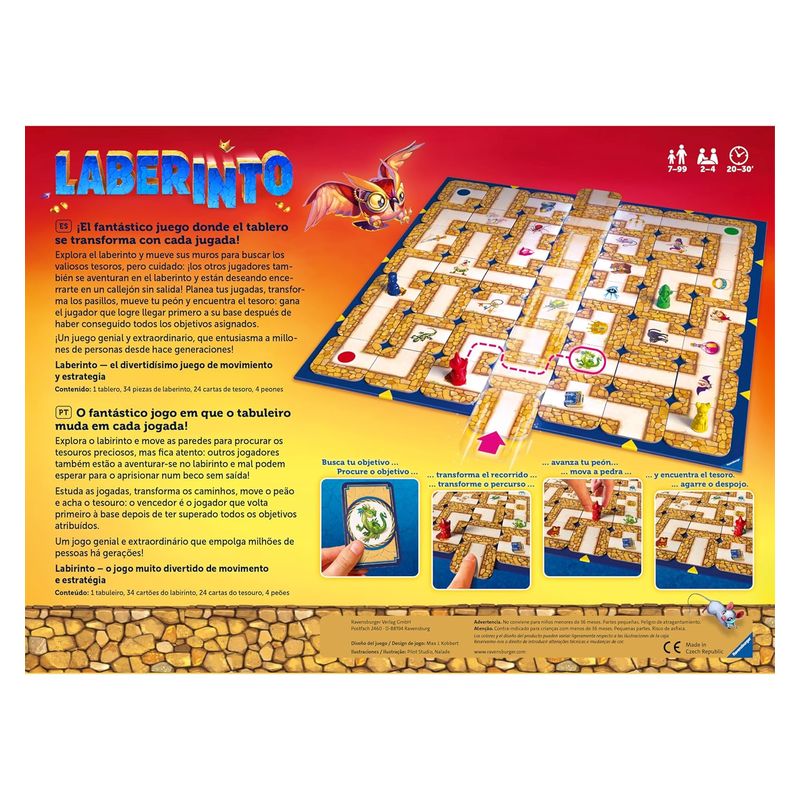 Juego de mesa familiar Laberinto Mágico Ravensburger 26324 - Imagen 2