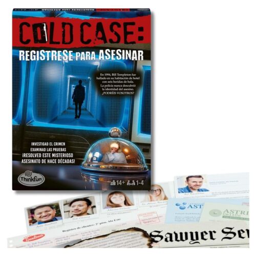 Juego de mesa ThinkFun Cold Case 5: Registrese para asesinar 76682