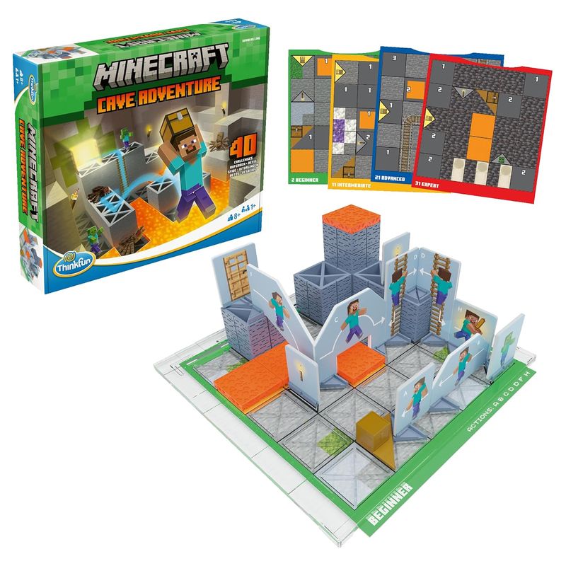 Juego de mesa Thinkfun Minecraft Cave Adventure Ravensburger 76700 - Imagen 2