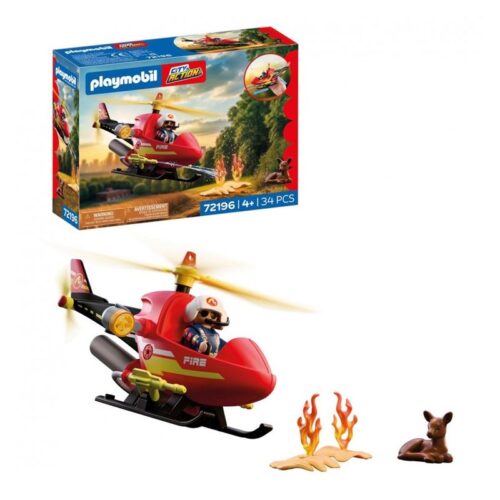 Playmobil 72196 Cty Action Helicóptero de bomberos