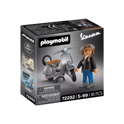 Playmobil 72282 Vespa 80 aniversario: estila original gris