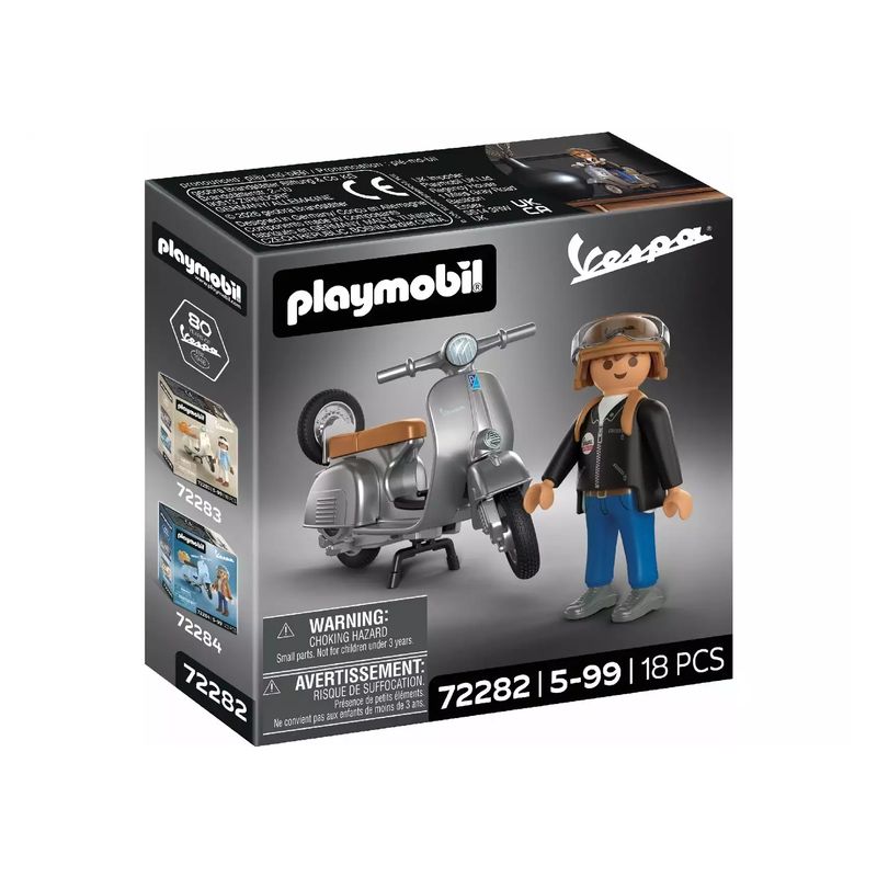 Playmobil 72282 Vespa 80 aniversario: estila original gris