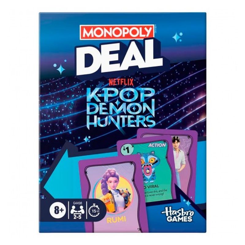 Juego de mesa Monopoly Deal K-Pop Demon Hunters Hasbro G4498 - Imagen 2
