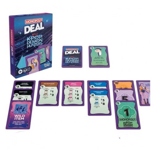 Juego de mesa Monopoly Deal K-Pop Demon Hunters Hasbro G4498