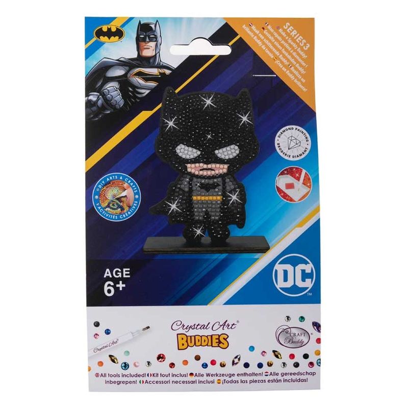 DC Comics Crystal Art Buddy figura de Batman Crayola DCU006sDV4 - Imagen 2