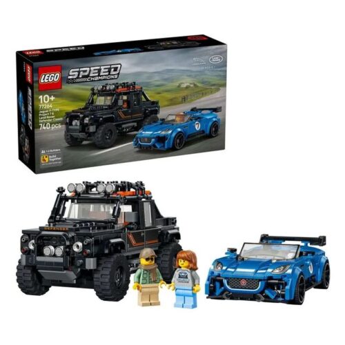 LEGO 77264 Speed Champions Jaguar Project 7 y Land Rover Defender