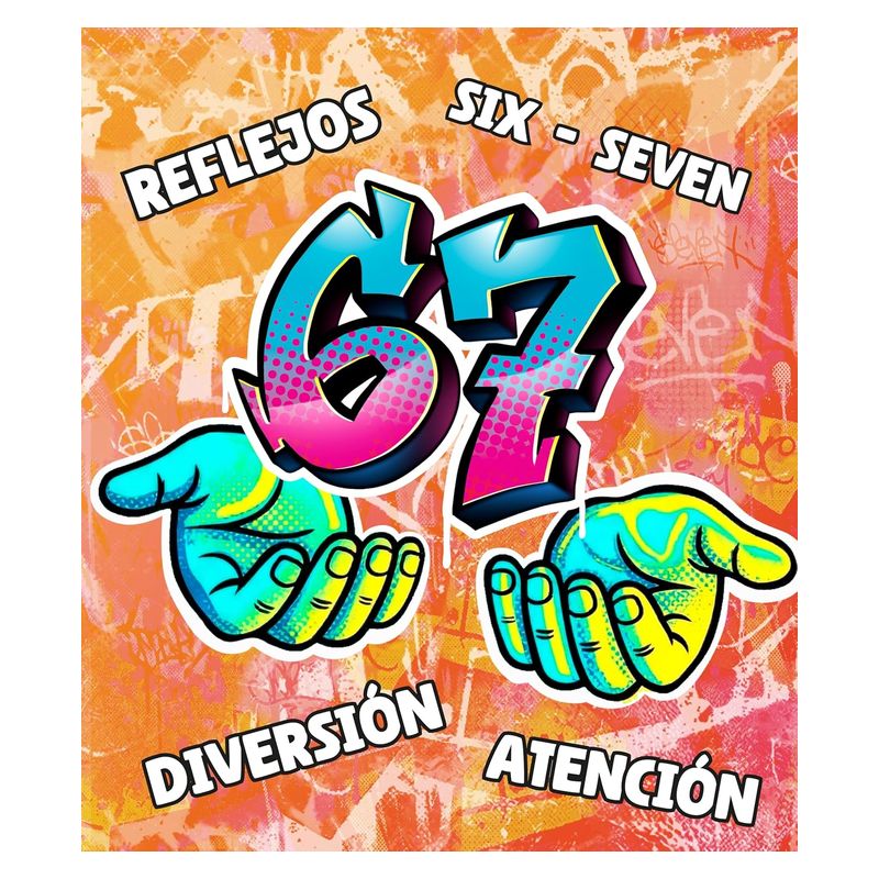 Juego de cartas rápido 6-7 Six-Seven familiar multidioma (ES-EN-FR-PT) 67-BG-01 - Imagen 2