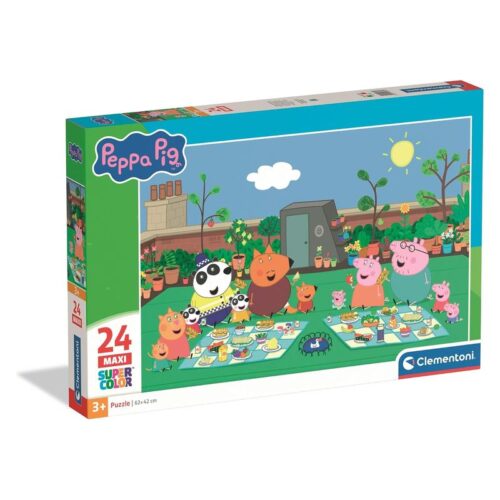 Clementoni Puzzle Supercolor Peppa Pig 24 piezas extragrandes 24834
