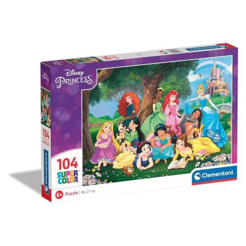 Clementoni Puzzle Princesas Disney Supercolor 104 piezas 25743