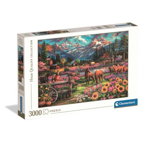 Clementoni Puzzle Horses in the valley Puzzle 3000 piezas High Quality Collection 33038