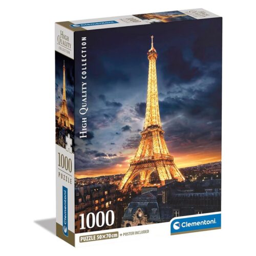 Clementoni Puzzle Torre Eiffel París de noche 1000 piezas High Quality Collection 39703