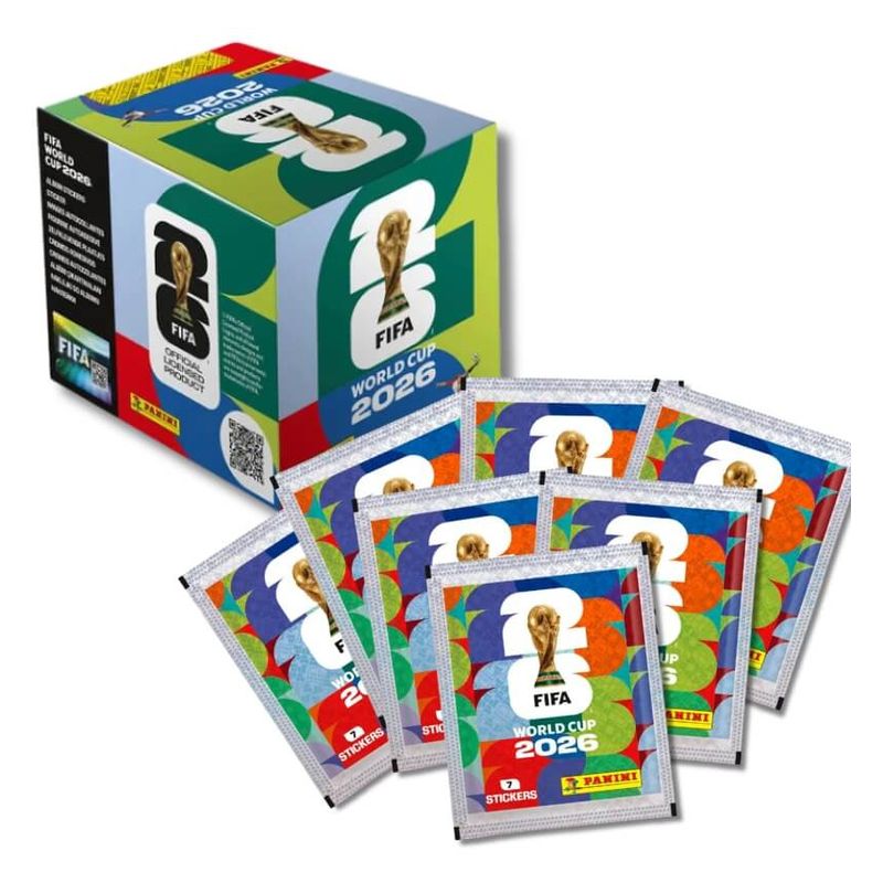 Caja de 50 sobres del Mundial de la FIFA 2026 Panini World Cup 31133