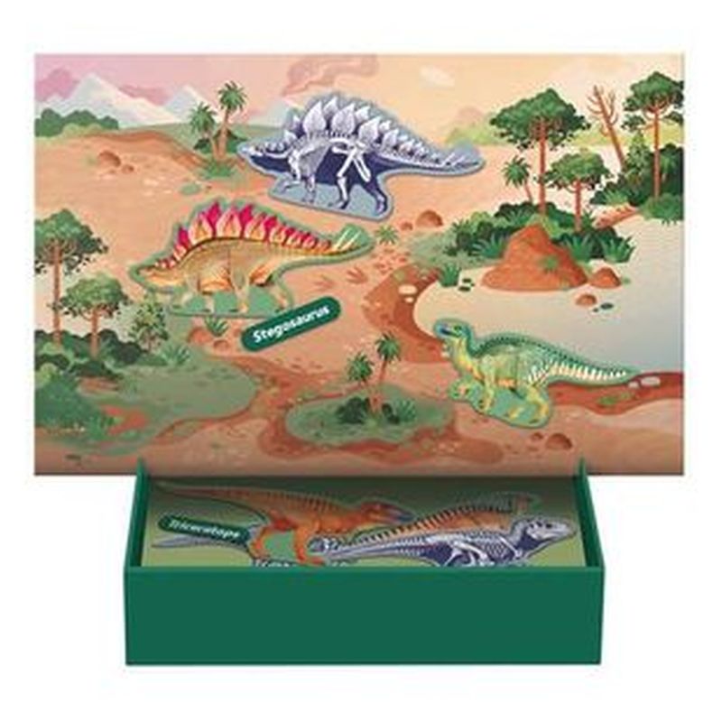 Apli juego magnético de imanes educativos Dinosaurios 44 piezas 20139 - Imagen 2