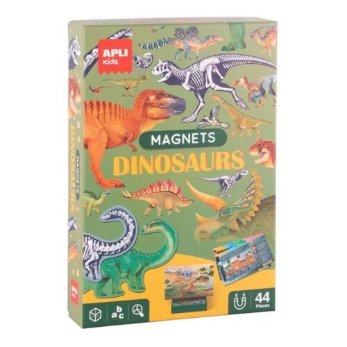 Apli juego magnético de imanes educativos Dinosaurios 44 piezas 20139