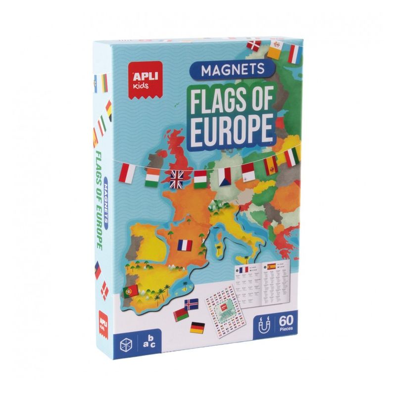 Juego Magnets Banderas de Europa Apli 60 piezas 20592