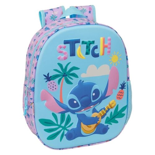 Mochila Stitch diseño 3D infantil licencia oficial 622669890