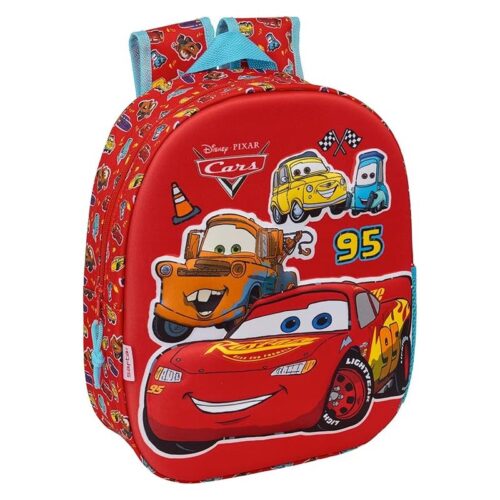Mochila Cars diseño 3D infantil licencia oficial 622608890