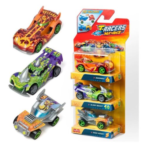 T-Racers blister pack de 3 modelos surtidos