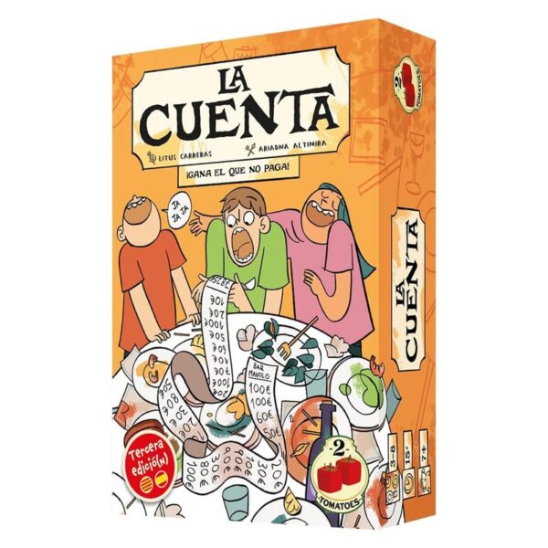 Juego de cartas de tapas y risas La Cuenta 2Tomatoes partidas rápidas 01479