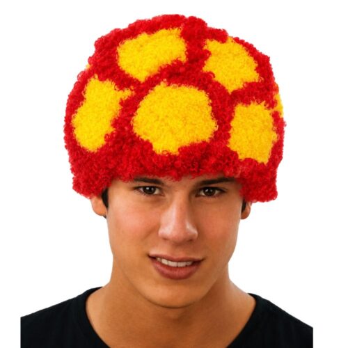 Peluca de España con forma de pelota roja y amarilla Frogy 3132